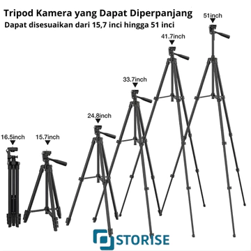 STORISE Ring Light 26cm Tripod 1 Meter 1 SET Bluetooth Lampu Ringlight Vlog Konten Make Up