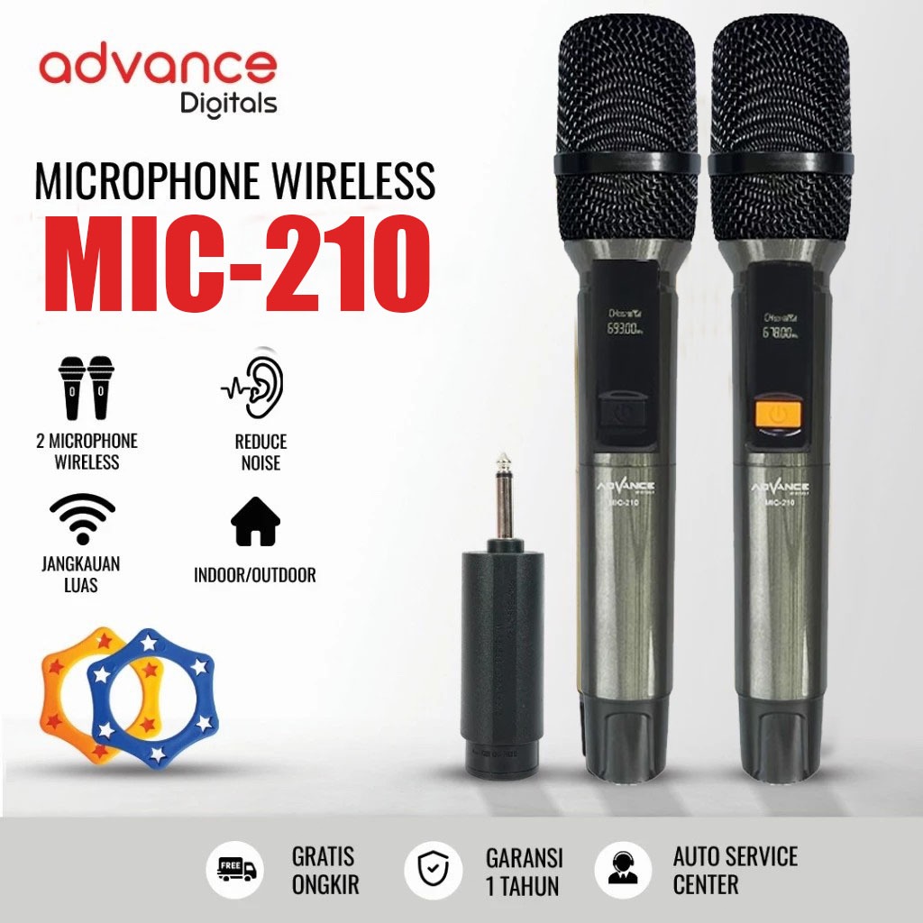 Jual ADVANCE MIC-210 microphone wireles/Mikrofon Digital/wireless ...