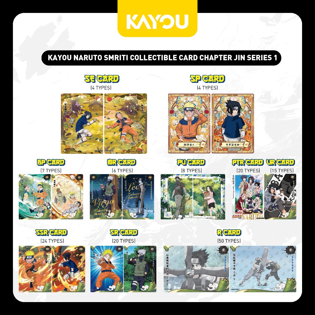 Jual KAYOU Naruto Smriti Collectible Card Game Chapter Jin Series 1 ...