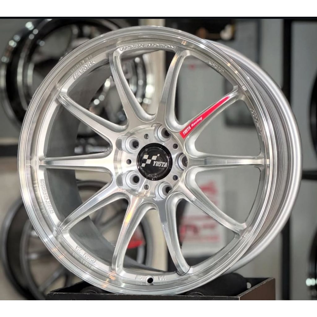 Jual velg racing ze40 yusta flow forming r18 lebar 9,5 et 25 velg mobil ...