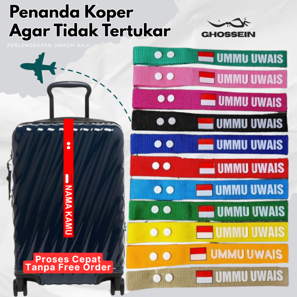 Jual Baggage Tag / Tag koper Penanda koper dalam perjalanan Umroh Haji ...