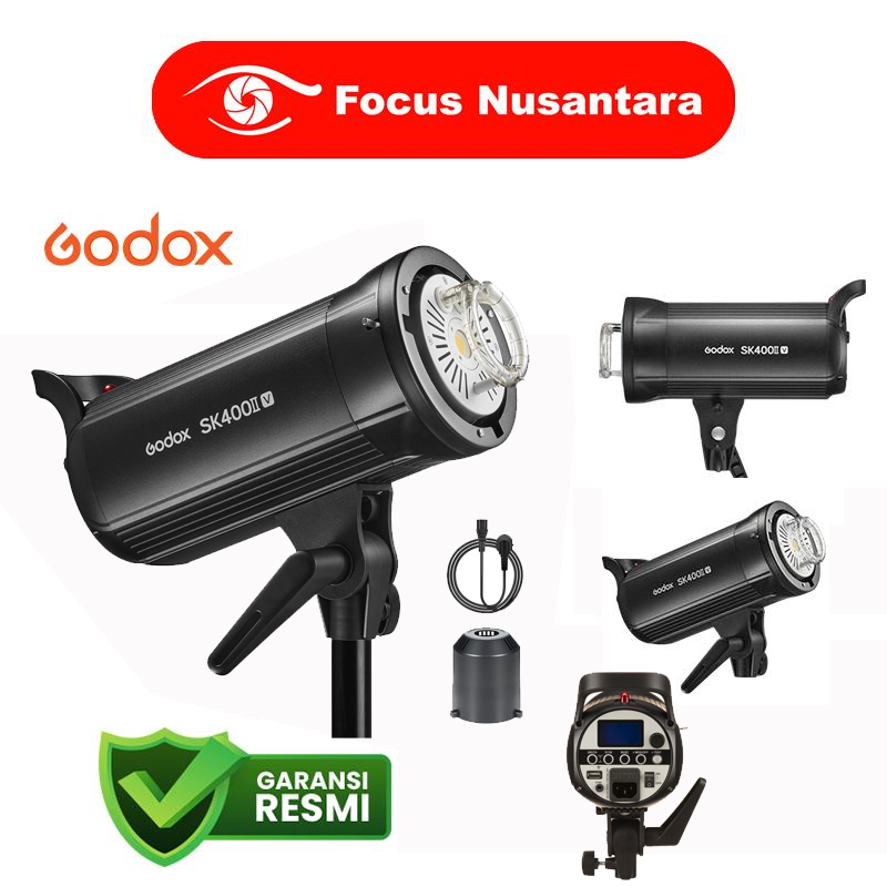 Jual GODOX SK400II-V Studio Flash with LED Modeling Lamp | Shopee Indonesia