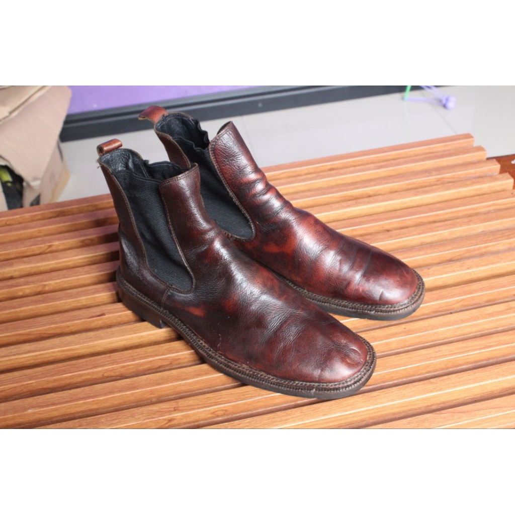 Jual Sepatu Chelsea boot keren kulit asli