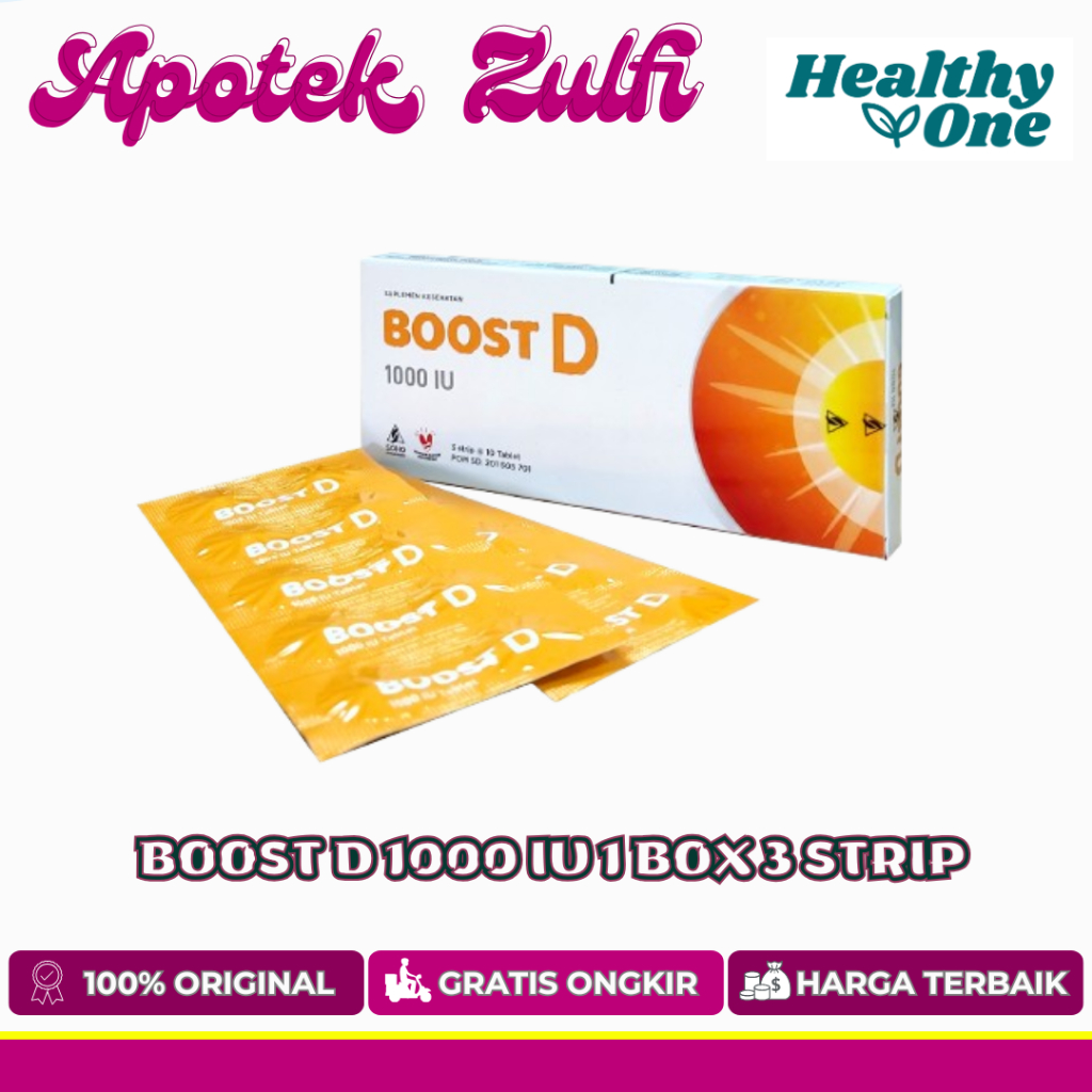 Jual BOOST D 1000 IU 1 BOX 3 STRIP | Shopee Indonesia