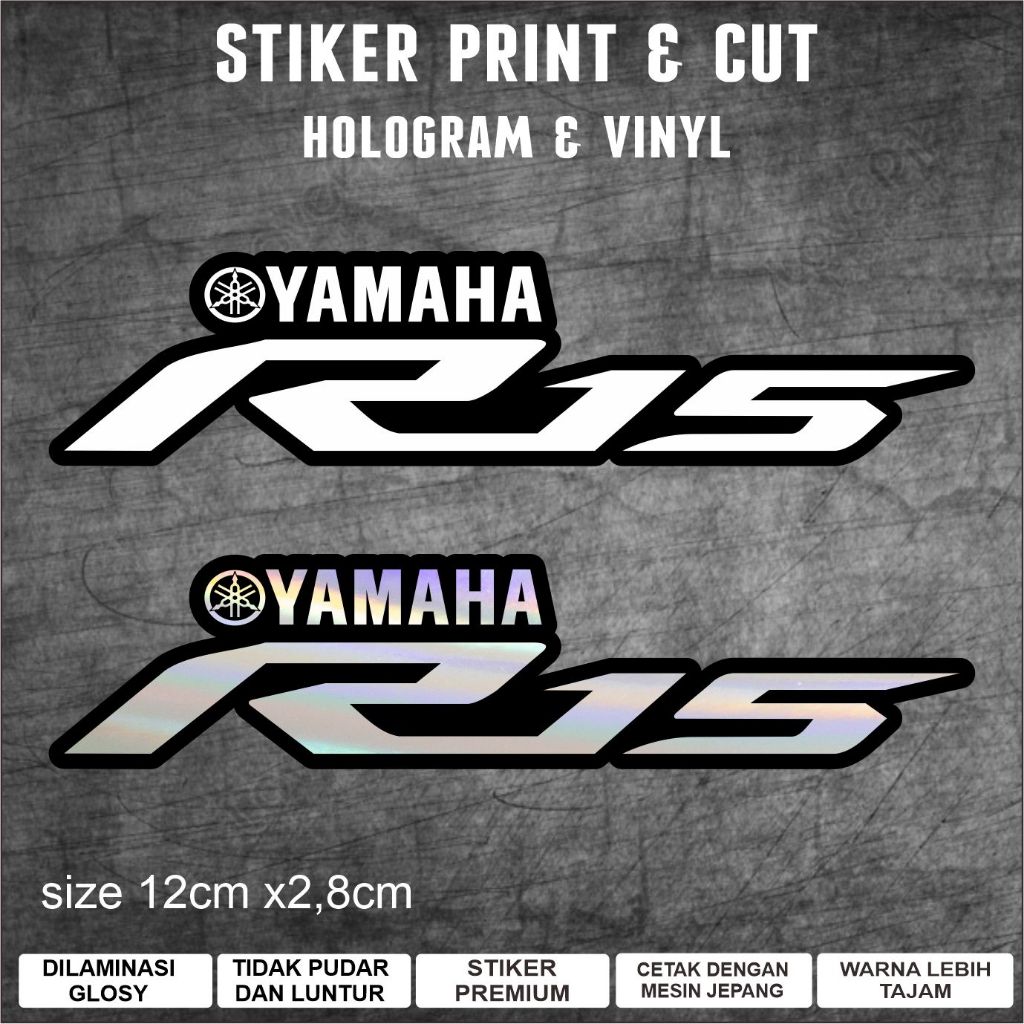 Jual Yamaha R15.stiker printing hologram,stiker logo hologram dan vinil ...
