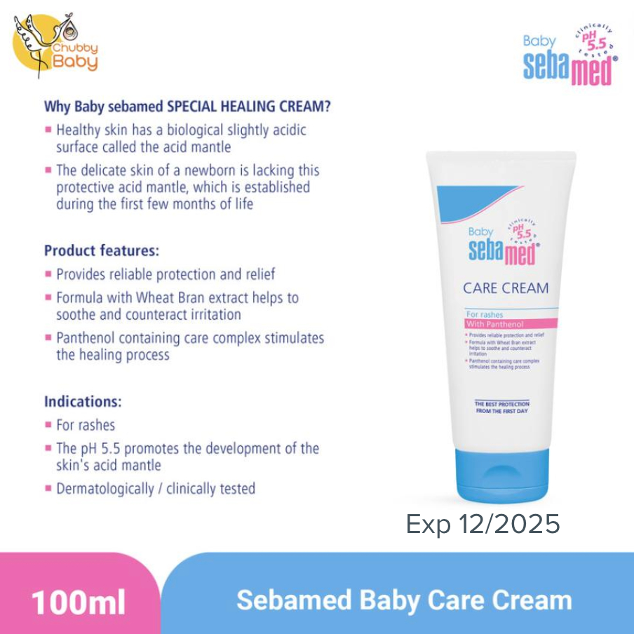 Jual Sebamed Care Cream 100ml Krim untuk Kulit Bayi Sensitif