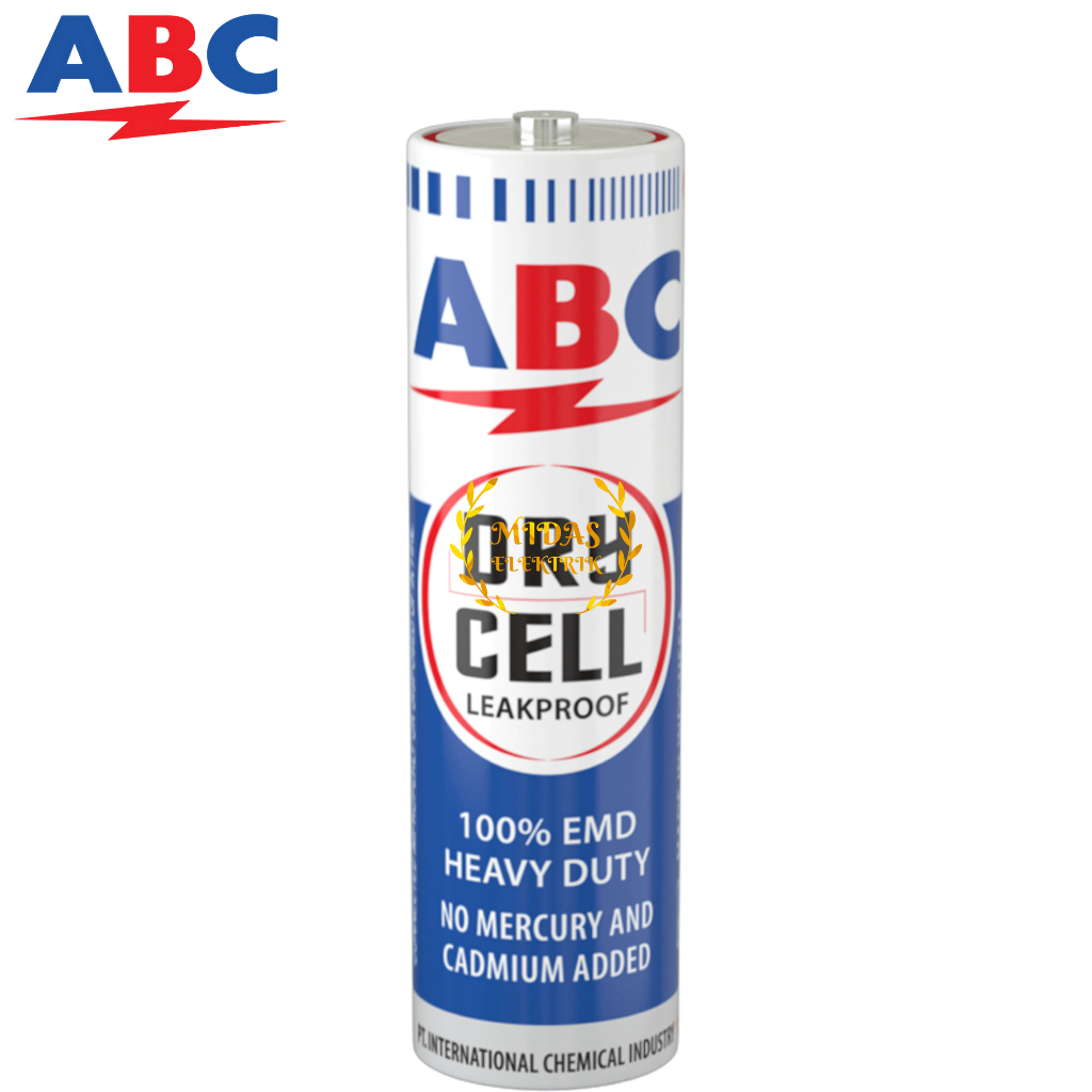 Jual ABC Carbon Zinc Baterai Battery General Purpose Dry Cell Ukuran AA ...