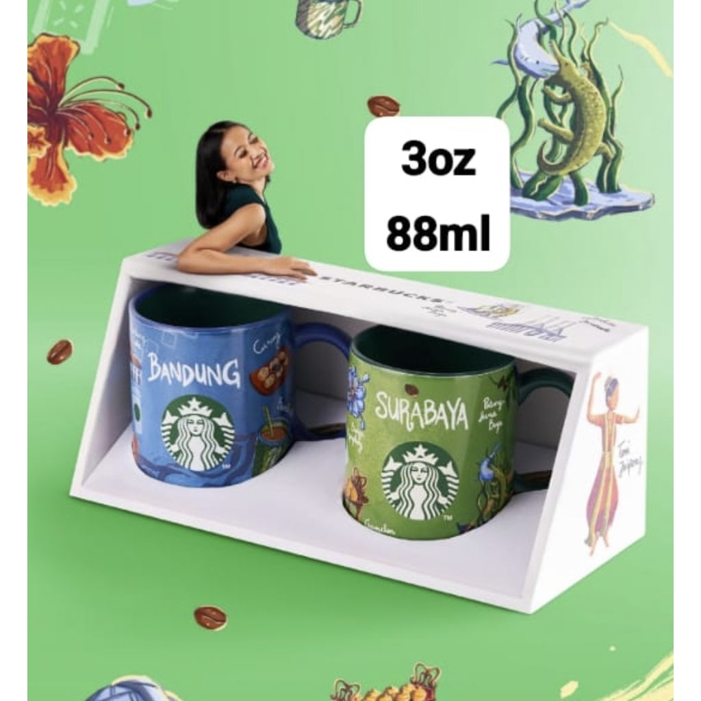 Jual Starbucks City Collection Mug Demitase BANDUNG & SURABAYA Size 3oz ...
