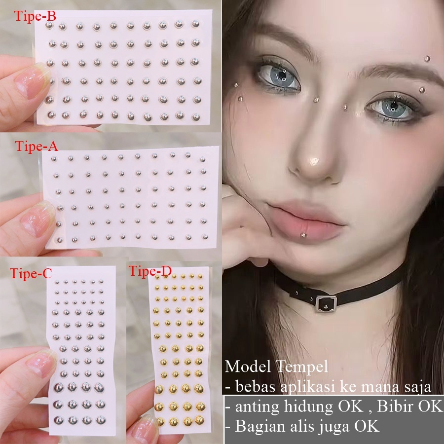 Jual Sticker Anting Hidung Sticker Anting Bibir Anting Alis Model Retro ...