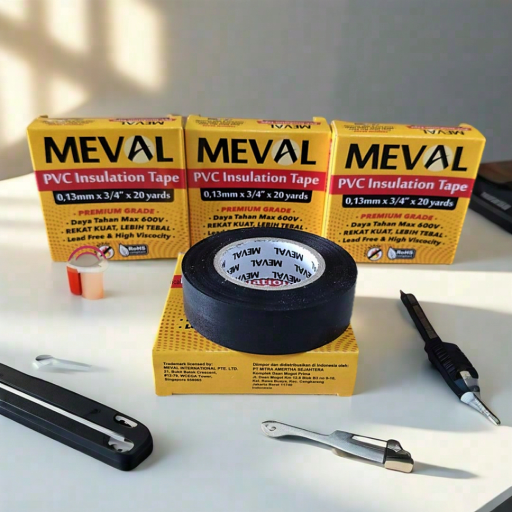 Jual Meval Isolasi Listrik Merekat Kuat Tahan panas | Shopee Indonesia