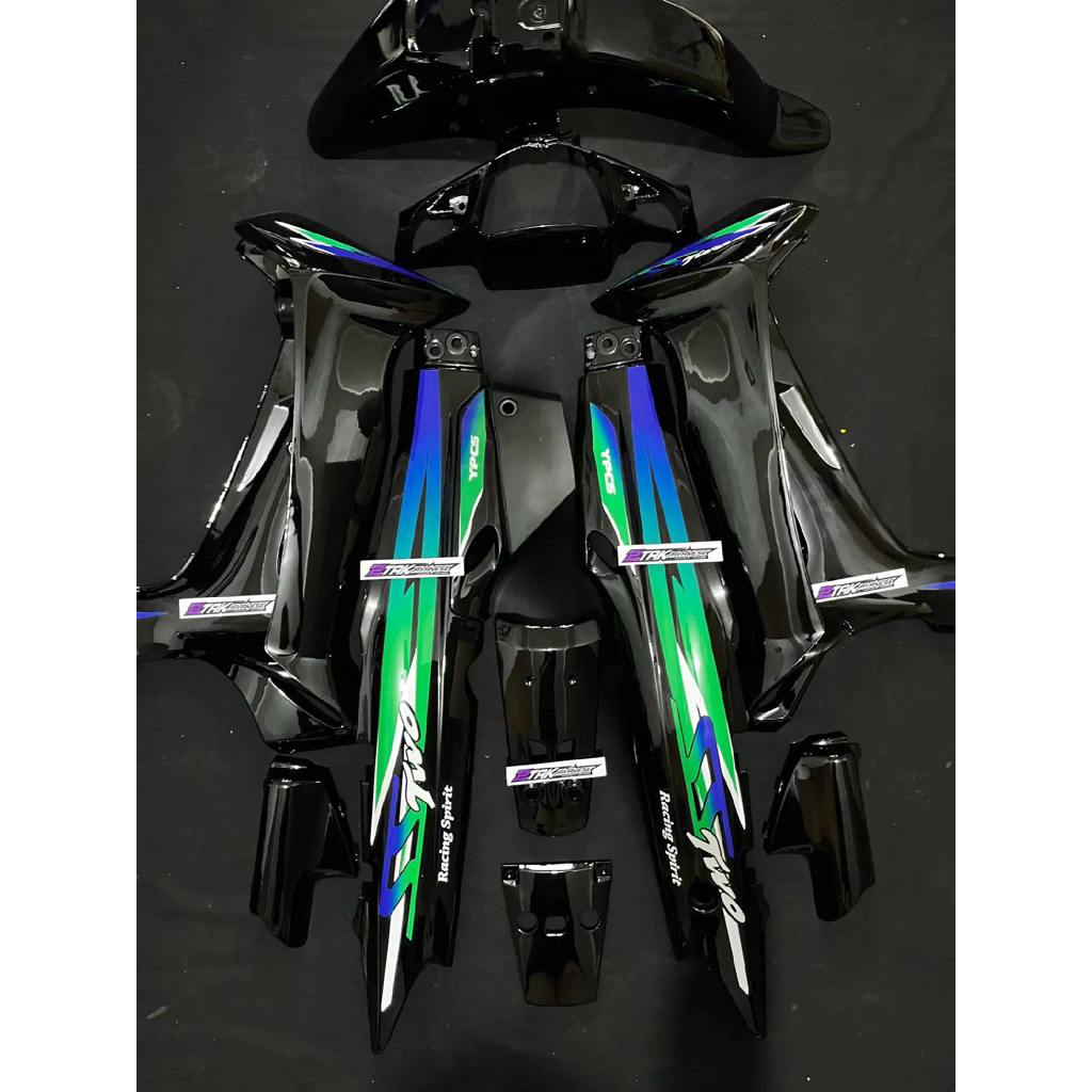 Jual Cover Body Fizr Full Set Halus Body Fizr SS Two Hitam Hijau Biru ...
