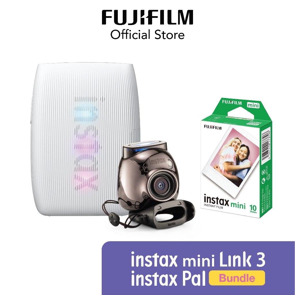 Jual FUJIFILM Instax PAL + Instax Mini Link 3 + Instax Mini Film Plain ...