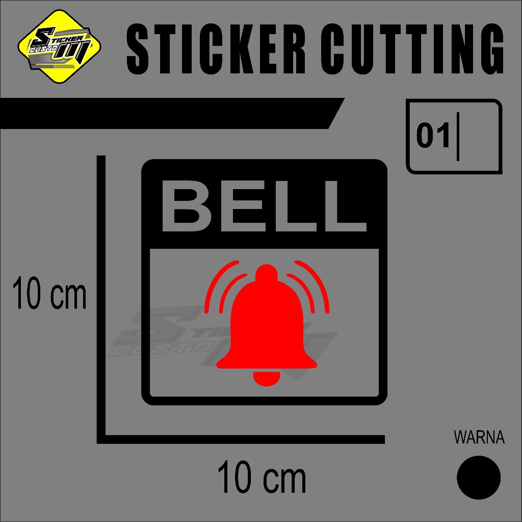 Jual STICKER VINYL BEL UKURAN 10X10 SP 01 | Shopee Indonesia
