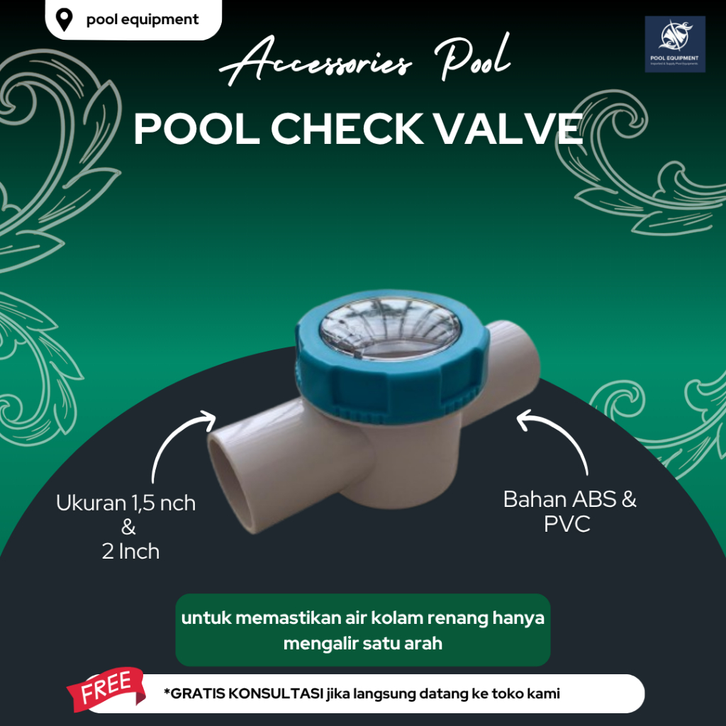 Jual Pool Check Valve 1,5 inch & 2 inch | Shopee Indonesia