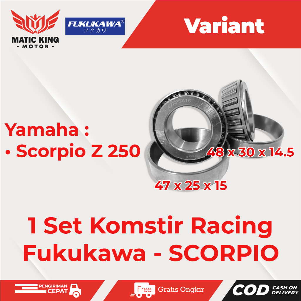 Komstir Racing Bambu NMAX Mio Sporty M3 J GT Soul Fino X Ride RXKing Jup Z  MX