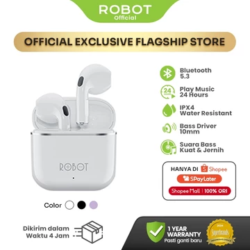 Robot TWS Wireless Earphone Airbuds New T50S BT 6.0 True Wireless Headset Bluetooth Earbuds