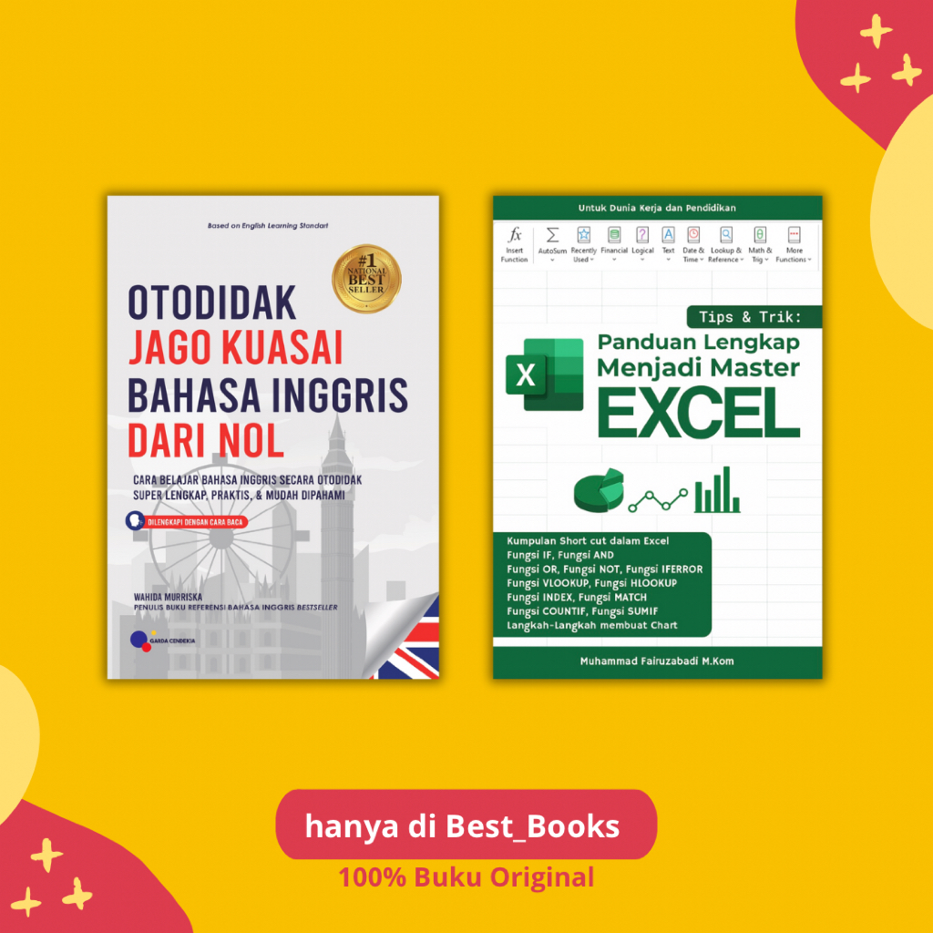 Jual Paket Hemat 2 Buku Best Seller (Otodidak Jago Kuasai Bahasa ...