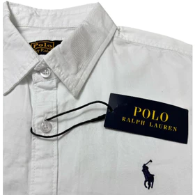 Kemeja Polo Ralph Lauren Pria Lengan Pendek Bordir Slim Fit