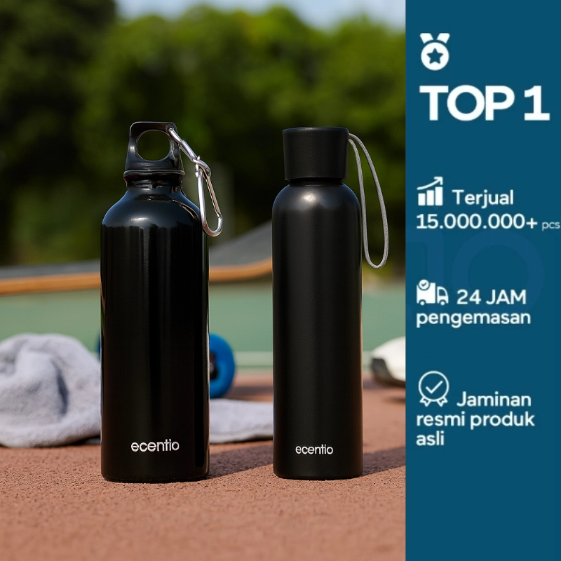 Jual ecentio outdoor botol minum Cangkir aluminium/Botol olahraga Leak ...