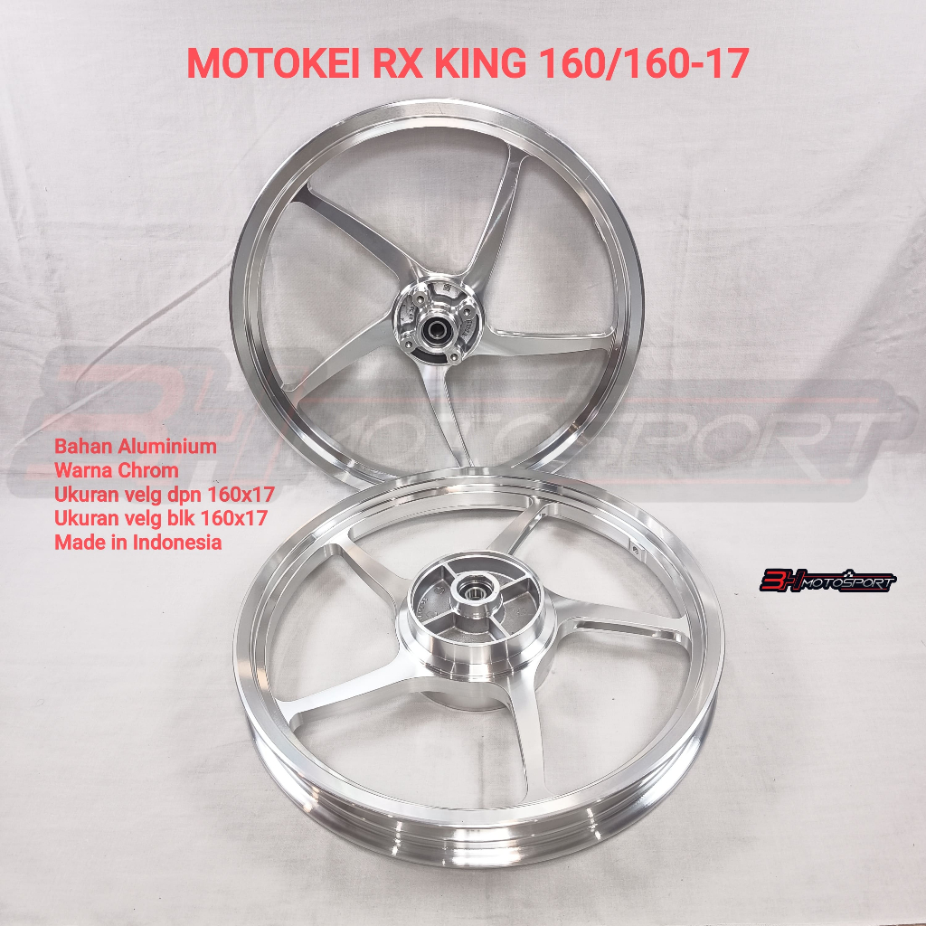 Jual VELG MOTOKEI RX KING 160/160-17 CHROM | Shopee Indonesia