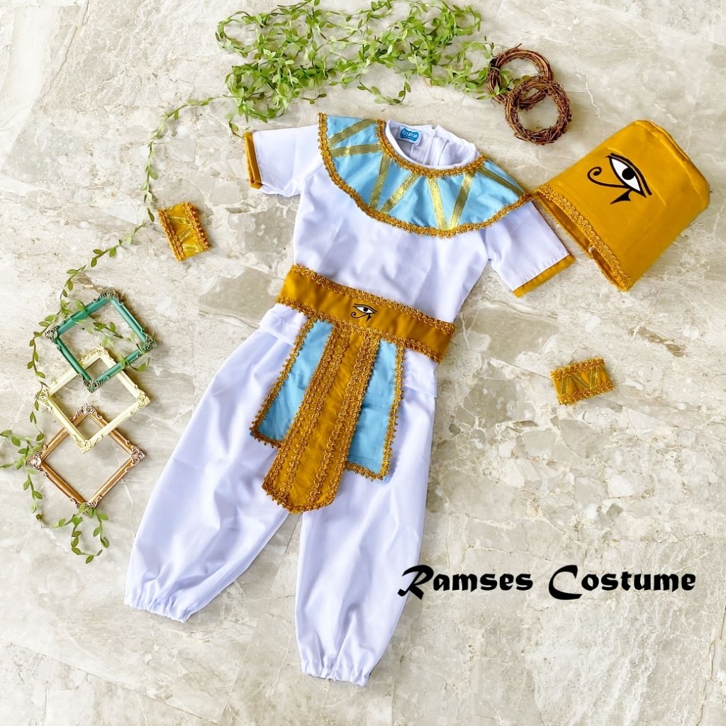 Jual kostum raja mesir/kostum king egypt/baju raja mesir anak/ramses ...
