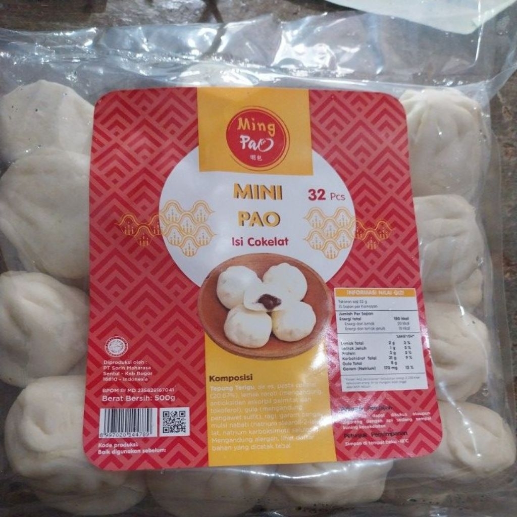 Jual mingpao cokelat 500g isi 32pcs ( bakpao mini) | Shopee Indonesia