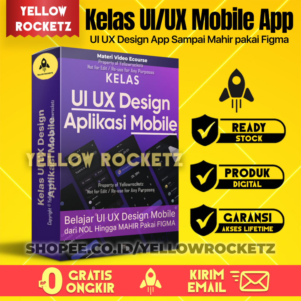 Jual Kelas FIGMA UI UX DESIGN APLIKASI MOBILE - Desain Mobile Apps UI ...