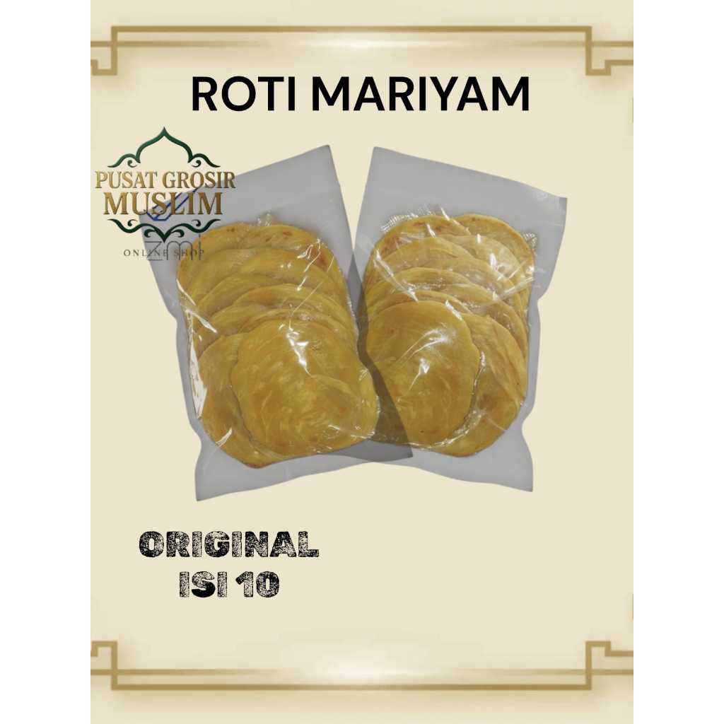 Jual Roti Maryam / Roti Canai / Roti Cane Frozen Rasa Original Isi 10 ...