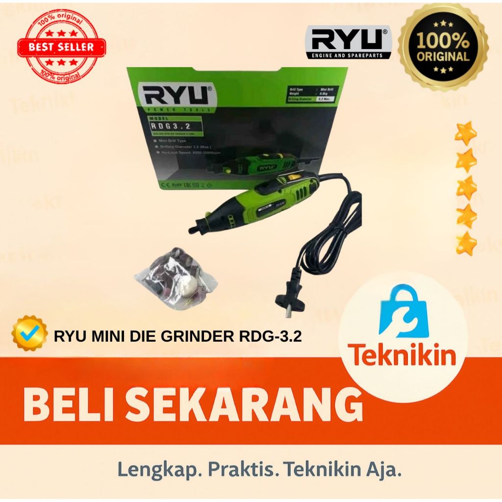 Jual Ryu Mesin Mini Die Grinder RDG 3.2. | Shopee Indonesia