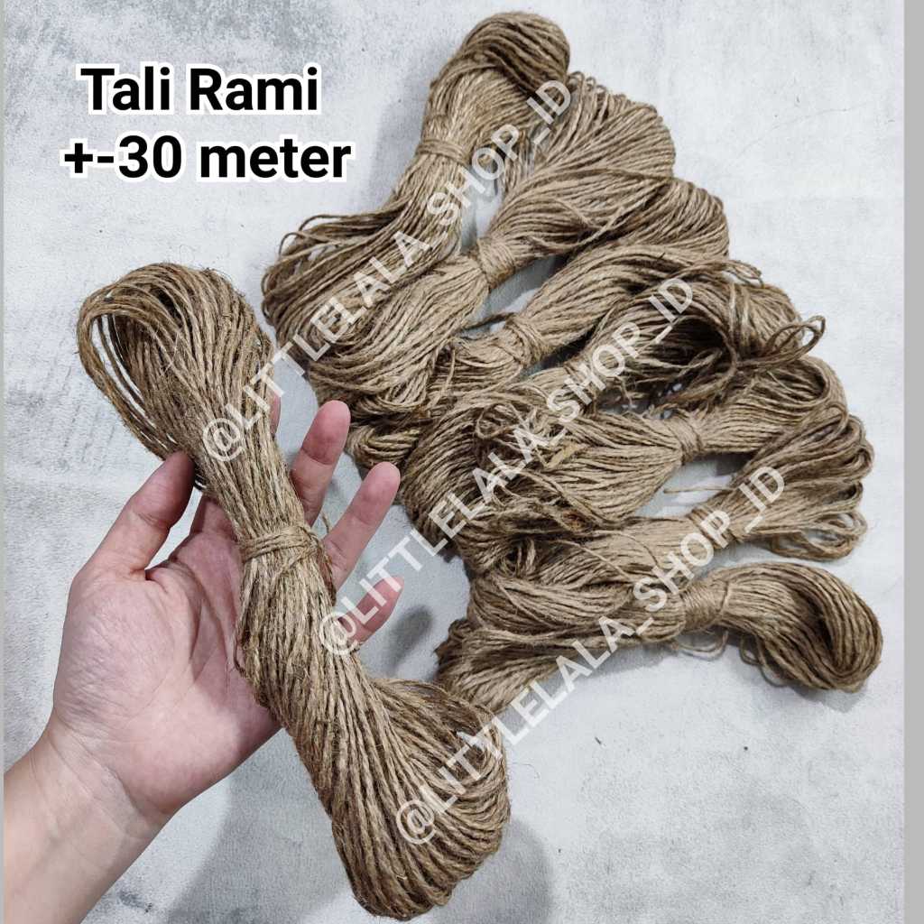 Jual Tali Rami 30 meter 2ply UKURAN BARU/tali goni/roll/ tali goni ...