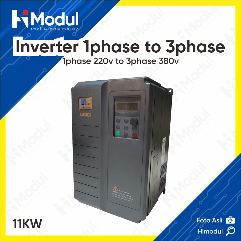 Jual Motor Inverter 11KW AC 220V 1P - 380V 3P Single Phase Three Phase ...