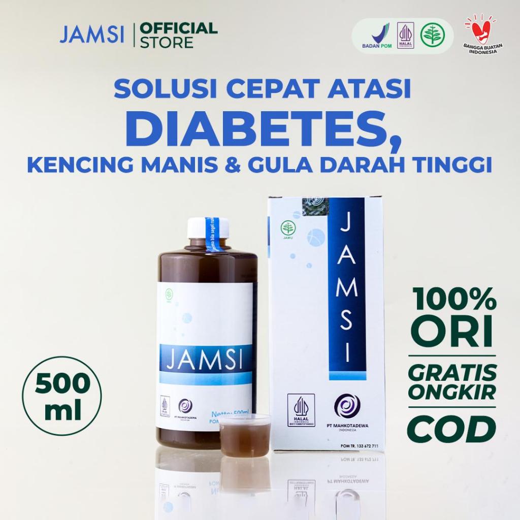 Jamsi 500ml Herbal Penurun Gula Darah Menormalkan Pankreas Alami Mahkota Dewa