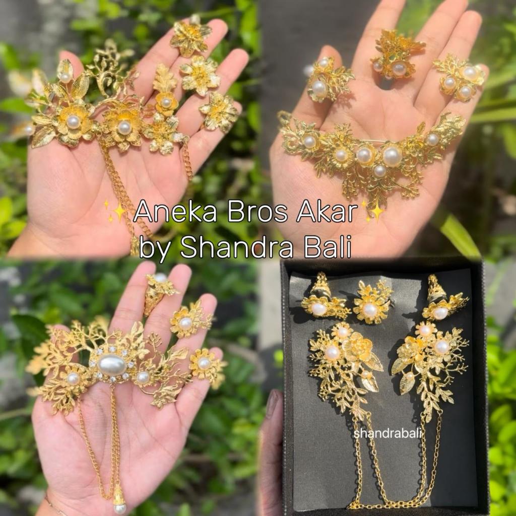 Jual Shandra Bali - Set Bros Ranting Daun Model Akar Mutiara model ...