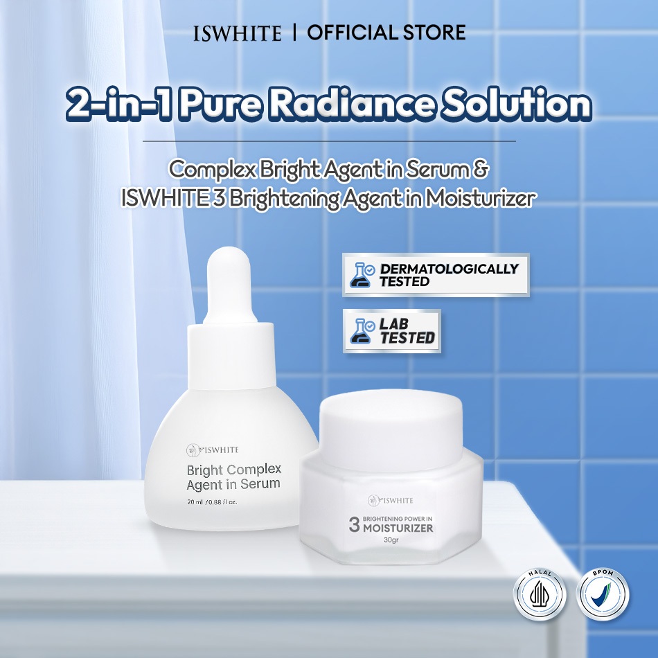 Jual [ COMBO PEMUTIH WAJAH ] ISWHITE 2 in 1 Pure Radiance Solution ...