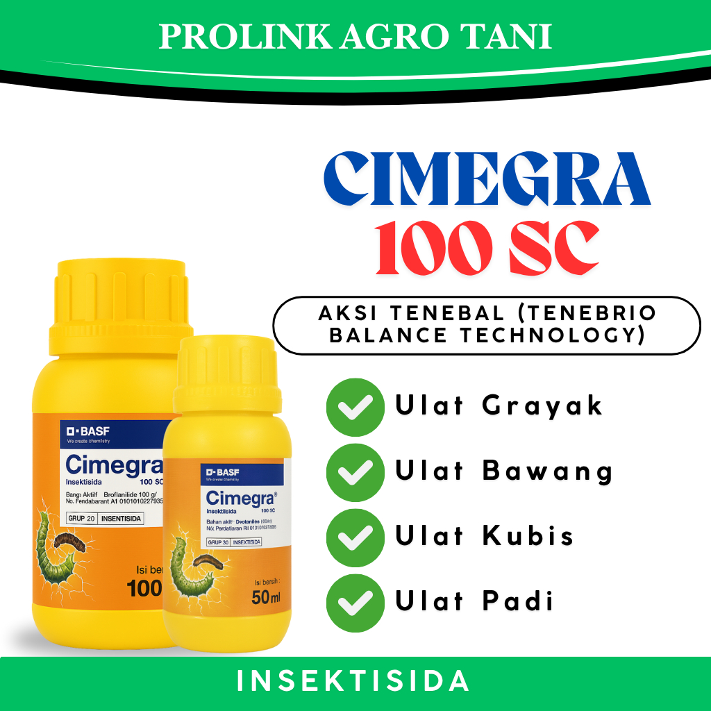 Jual CIMEGRA 100 SC [GRATIS KAOS RANDOM] Insektisida BASF 50ml / 100ml ...