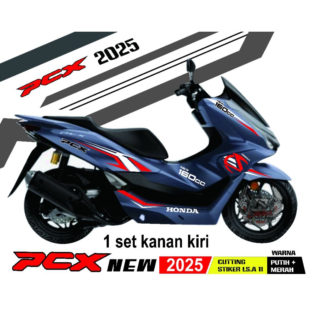Jual katting stiker MOTOR PCX 2025 New All Cutting stiker Motor Terbaru ...