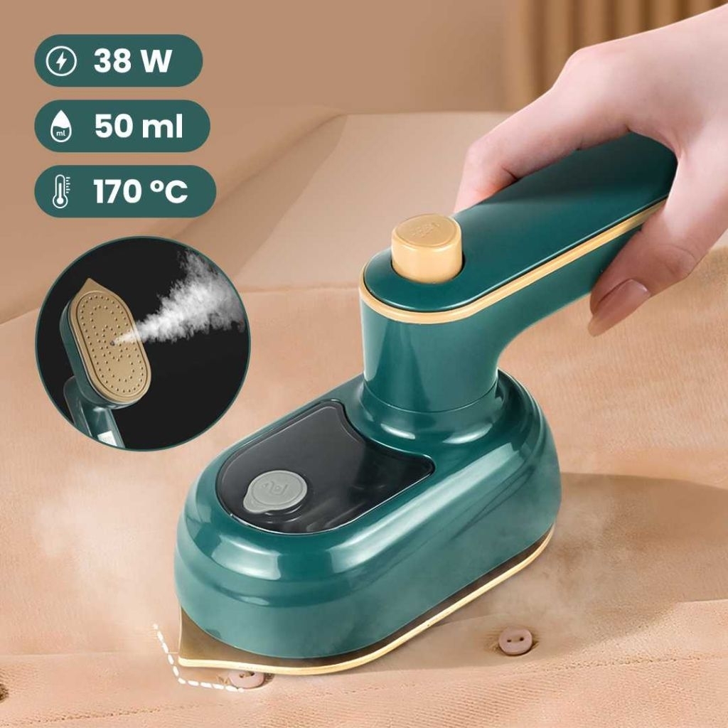 Jual Setrika Listrik Mini Compact Ironing Handheld Semprot Air 38W 50ml ...