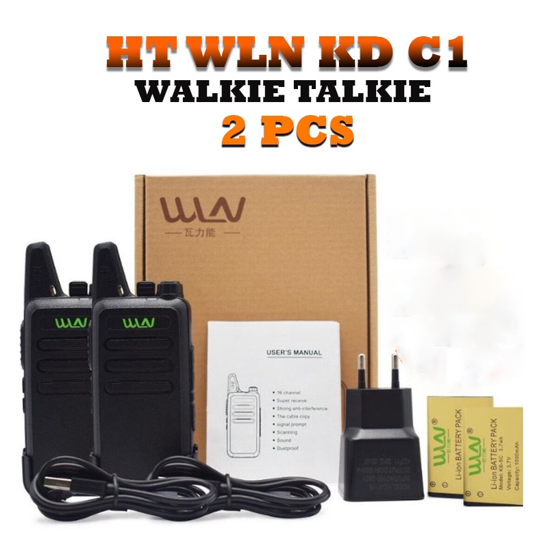 Jual HT Walkie Talkie WLN C1 UHF Handy Talky Two way Radio C1 400 ...
