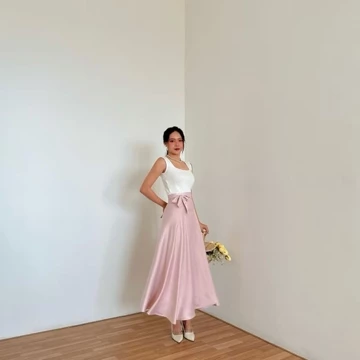 Rok Lilit Flare Pants Himari Skirt Rok Panjang Satin Silk Premium Bawahan Kondangan Wisuda
