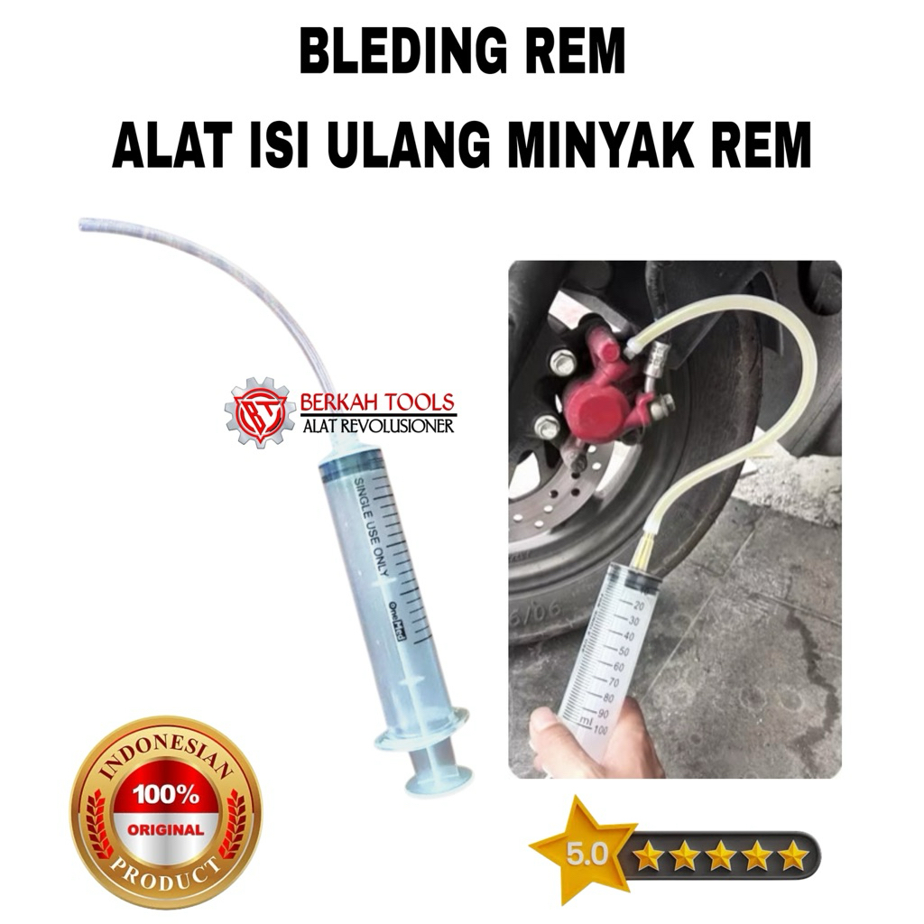 Jual TERMURAH Alat Bleeding Kuras Minyak rem motor/Mobil ukuran 50ml ...