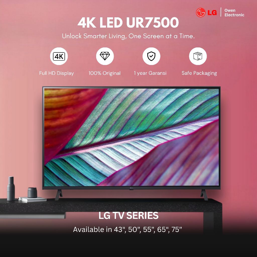 Jual LG 75UR7500 4K SMART TV WEB OS 75 inch ur7500 | Shopee Indonesia