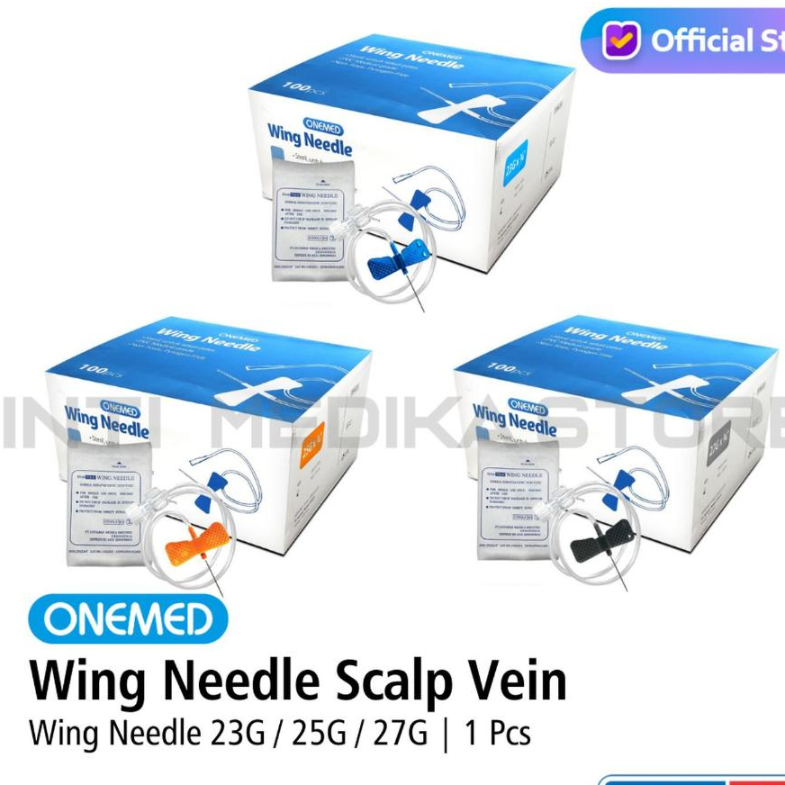 Jual ONEMED - Wing Needle Scalp Vein | Shopee Indonesia
