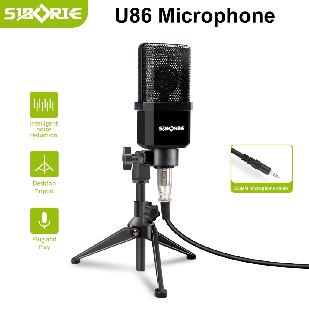 Jual Siborie U86 Mic Standar baru untuk audio profesional tripod ...