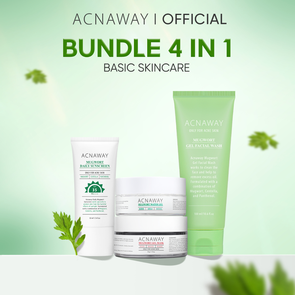 Jual ACNAWAY Bundle 4 in 1 Acne Care, Defense & Basic Skincare ...