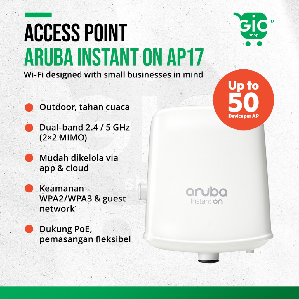Jual Dijual Wifi Access Point Aruba Instant On AP17 (RW) Outdoor (New ...