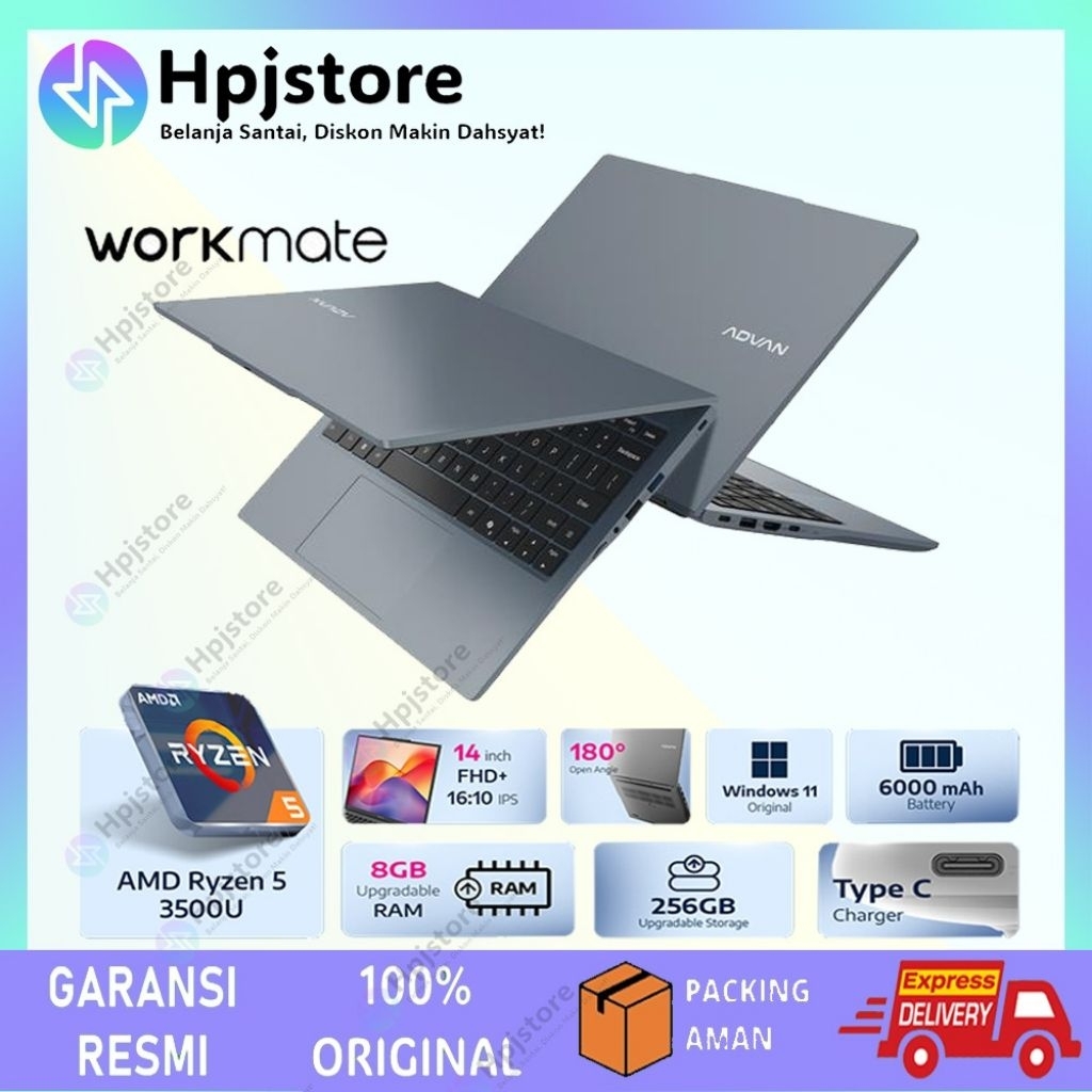 Jual Advan Workmate AMD Ryzen 5 3500U | 14