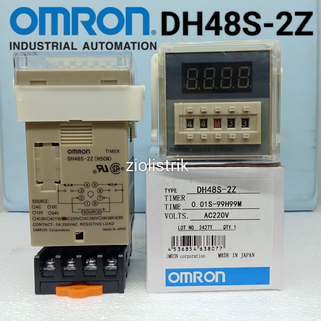 Jual DH48S-2Z Timer digital time delay relay dh48s 2z 220vac include ...
