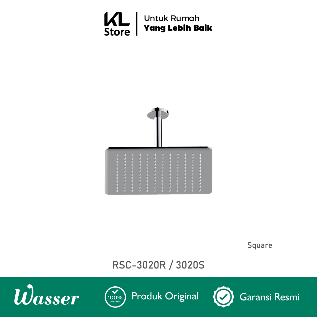 Jual WASSER Ceiling-Mounted Head Shower Set RSC-3020R|3020S / Kepala ...