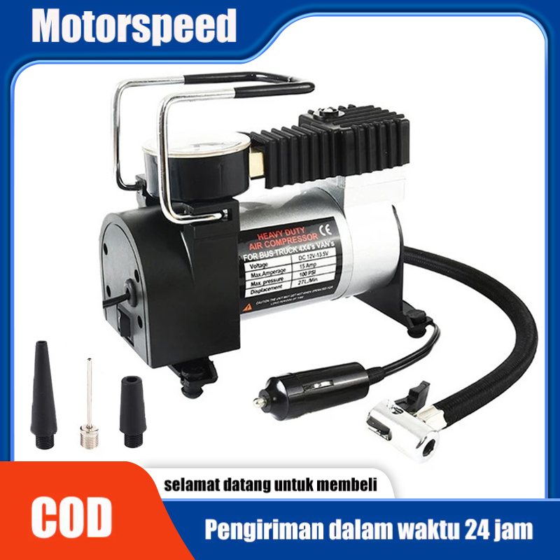 Jual MOTORSPEED Pompa Tiup Mobil Paket Compressor Mini Listrik Portable ...