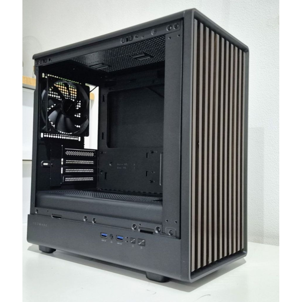 Jual Casing pc tecware timber m wood case Black | Shopee Indonesia